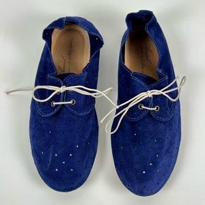 COPY - Anniel cobalt blue flat lace up shoes-women’s sz. 7